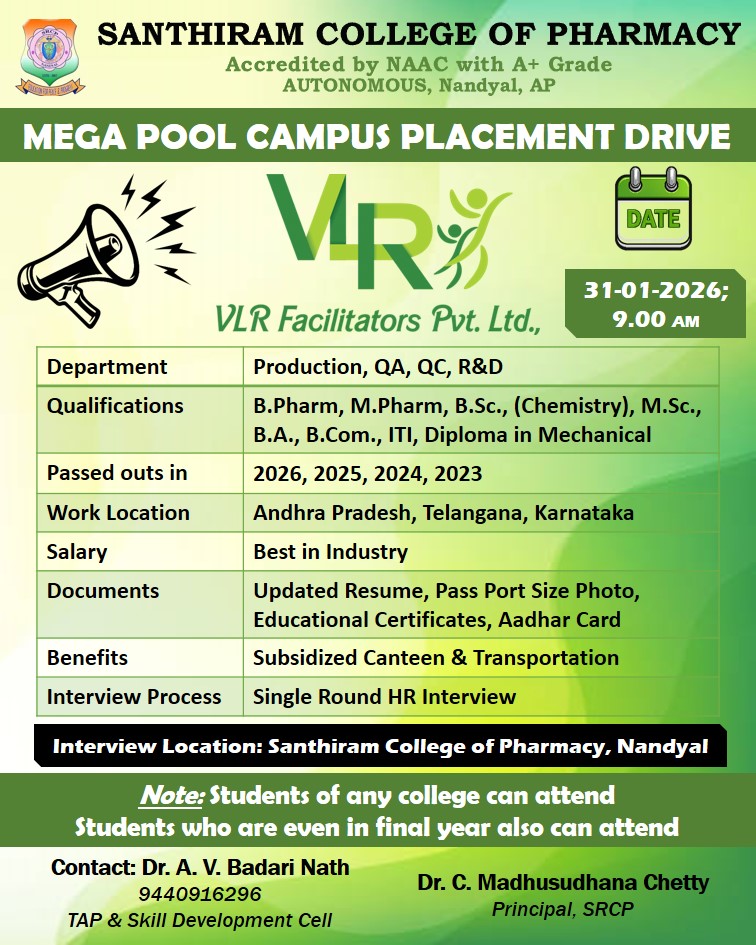 Campus Placements by VLR Facilitators